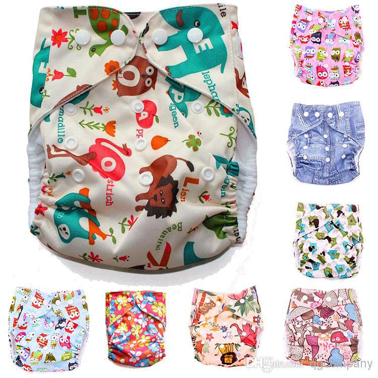 Waterproof Baby cloth diaper infant diaper Reusable adjustable baby nappy cover cute cartoon print baby care product