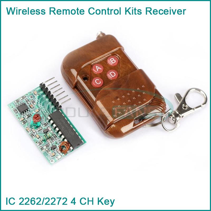 IC 2262/2272 4 CH Key Wireless Remote Control Kits Receiver module For Arduino