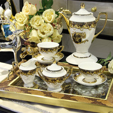 Fashion tea set coffee set 15 pieces delicate bone china coffee cup and saucer ceramic tea set coffee cup set