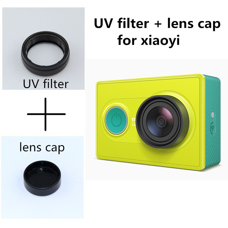 UV-filter-lens-caps-Lens-cover-sets-for-Xiaomi-yi-small-ant-sports-camera