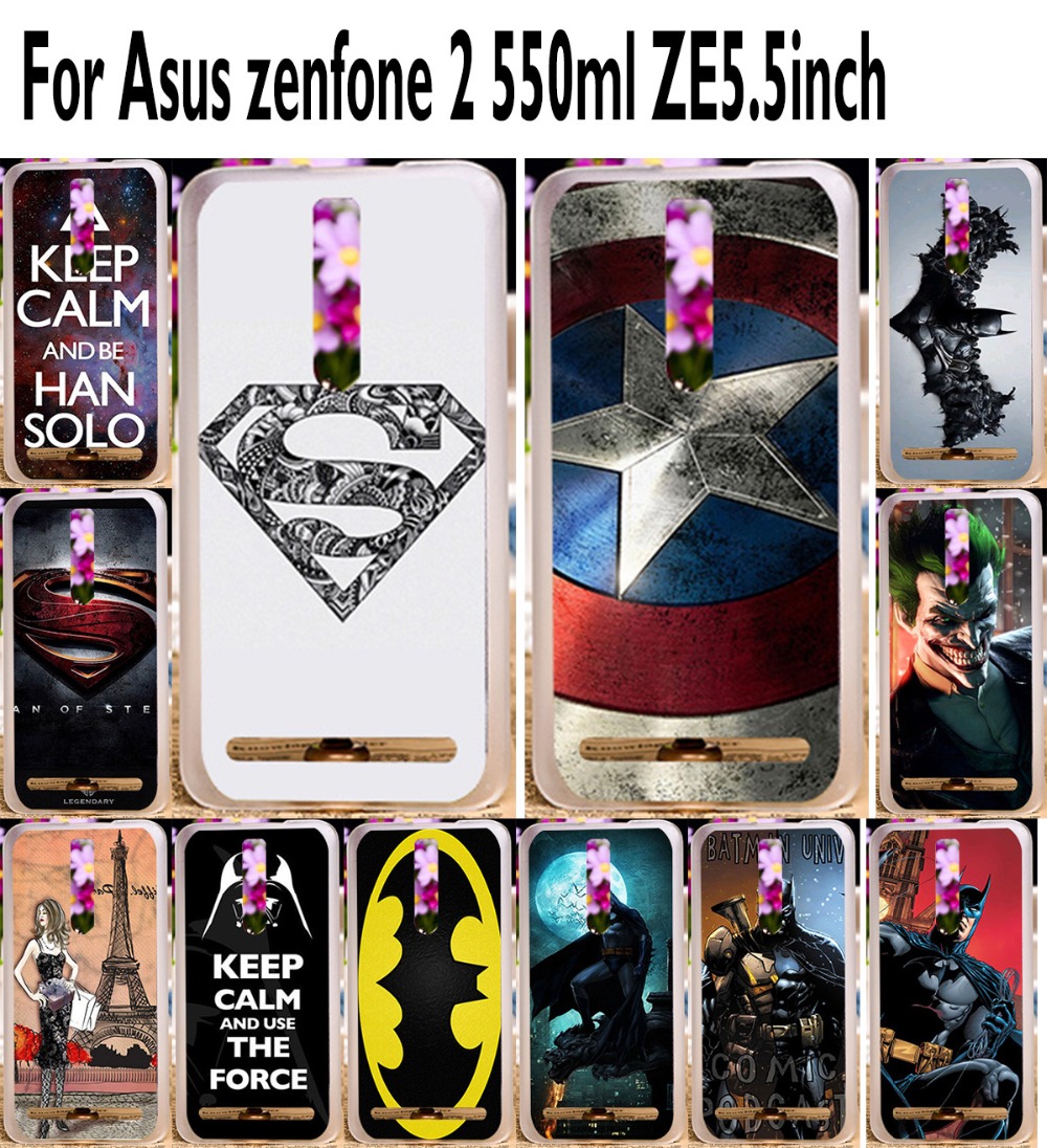 Captain American Batman Bat Man Logo mobile phone case hard Back cover Skin Shell For Asus