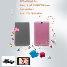  8 Tablet PC IPS Android 4 4 1280 800 IPS A33 ARMGoogle 16GB Quad Core
