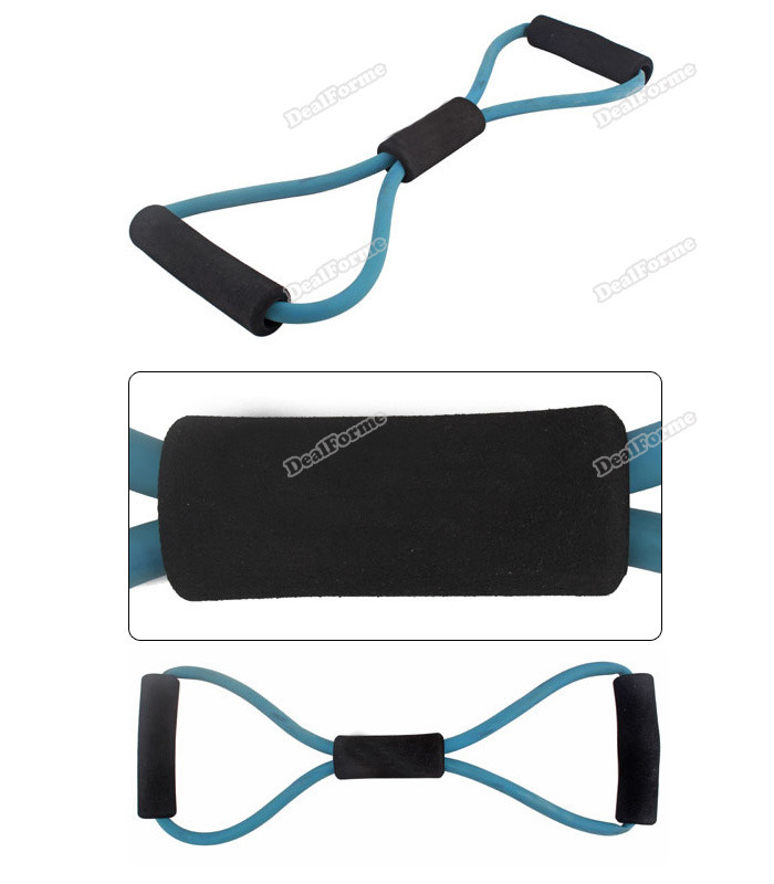 lightdeal upgrade Resistance Bands Tube Workout Exercise for Yoga 8 Type Household 