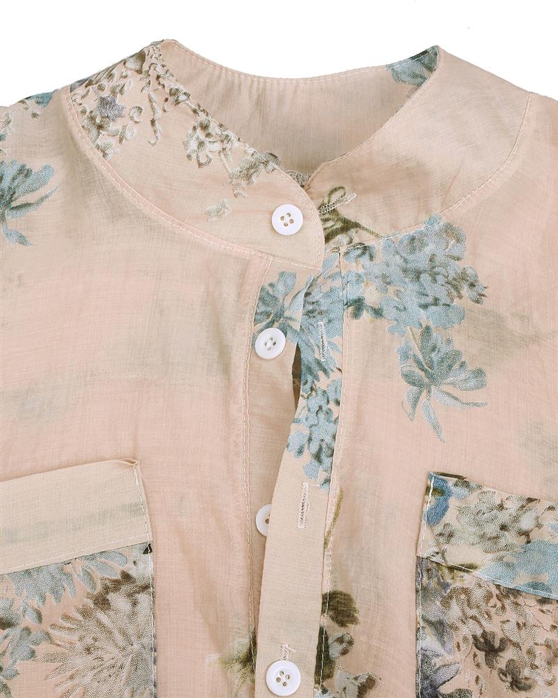 Zanzea Fashion Blusas Femininas 2018 Summer Women Blouses Blouse Casual Floral Print Long Blouse Tops Shirt Plus Size 5XL aeProduct.getSubject()