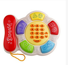 Free shipping New Multi fonction Children s baby toy phone Music telephone enlightenment Educational Gift TH25