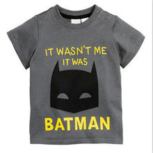 2016 Children T Shirt Batman Cotton Short Sleeve T-Shirts For Boys Cartoon Print Boys Tee Fashion Kids Tshirt Tops Boys Clothing