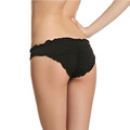 Women Ruffle Solid Color Swimwear Scrunch Bikini Bottoms Bow Bottom Brazilian Cheeky Bottom 2016 Swimsuit Biquini