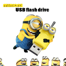 100% real capacity minions pen drive 3 model USB flash drive cartoon usb stick 16g/8g/4g/2g flash memory stick flash card