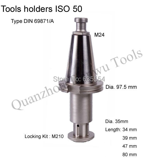 Tool holders ISO50 Dia. 35 mm * 39 mm Grinding wheel holder BT50 type