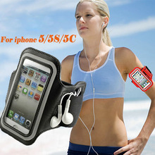 Fashion Waterproof Sport Running Arm Band Case For Apple IPhone 5 5S 5C SE 4 4S Gym Mobile Phone Arm Bags Holder Belt Cover Case