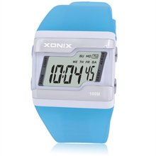 Hot!!!XONIX Fashion Women Sports Watches Waterproof 100m Ladies Jelly LED Digital Watch Swimming Diving Reloj Mujer Montre Femme