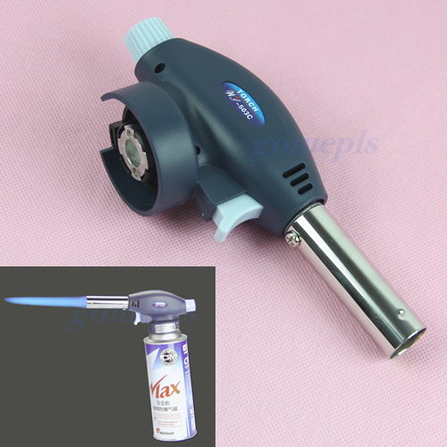 Free Shipping Gas Torch Flamethrower Butane Burner Auto Ignition Camping Welding BBQ Outdoor