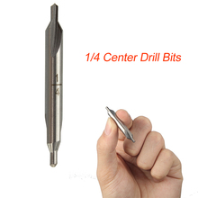 Free Shipping 1PC 1/4 HSS Center 60 degrees Spotting Drill Bits Combined Countersink High Speed Tool