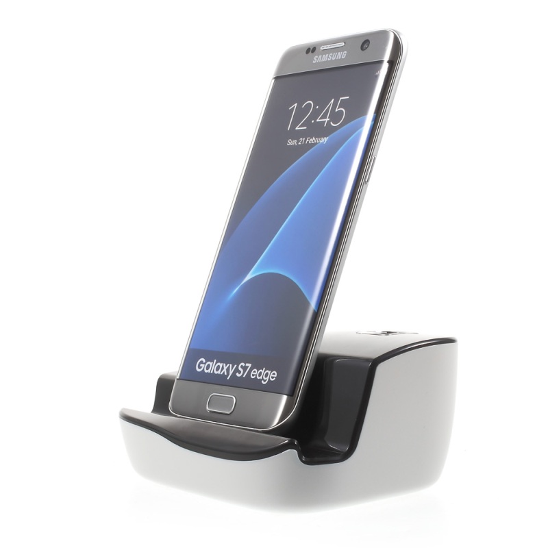 For Samsung S 7 / Edge Micro USB Charging Dock Cradle with Audio Output for Galaxy S7/S7 edge Etc Charger Station