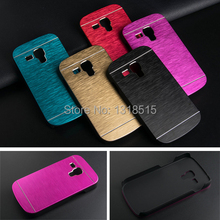 Luxury Brushed Metal Aluminium material case For Samsung Galaxy S3 mini i8190 phone case cover