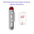 PIR motion sensor detector with remote control Intrusion Alarm