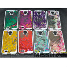 Glitter Stars Dynamic Liquid Quicksand Hard Case Cover For Samsung Galaxy S4 I9500 Transparent Clear Phone Case YC695
