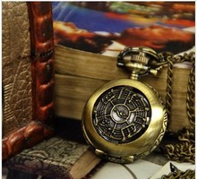 FG-244 Free Shopping Pocket watch wholesale antique fashion High Quality retro alloy musical note pocket watch