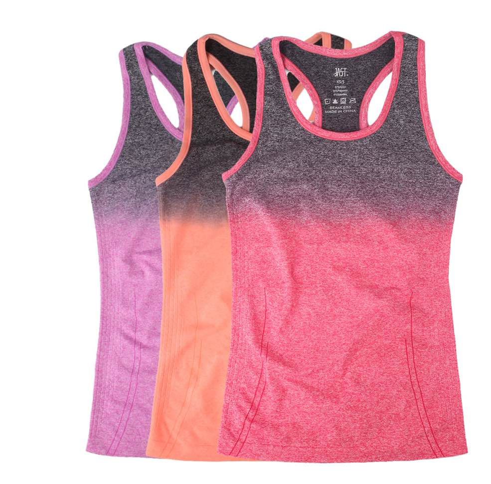 Women s Summer Energy Sports Camis Fashion Gradient Color Camis Vest quick dry Casual Active Fitness