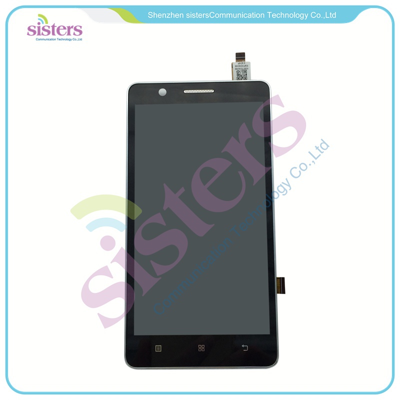 LEN0033 Black White Original Full LCD Display Touch Screen Digitizer Assembly With Frame Replacement Repair Parts For Lenovo A536 (2)