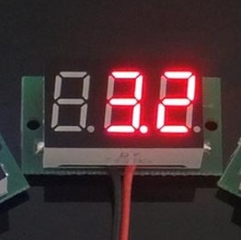 Цифровой вольтметр 2.5 — 30 В / DC 4.5 В до 30 В цифровой вольтметр напряжение панель электромобиль мотоцикл APS0002