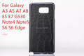 Luxury Black Crocodile Pattern Case Cover For Samsung Galaxy J1 A3 A5 A7 A8 E5 E7