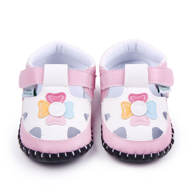 Fancy Leather Handmade Hard Sole Baby Girls Toddler Flower Animal Pattern Baby Casual Shoes