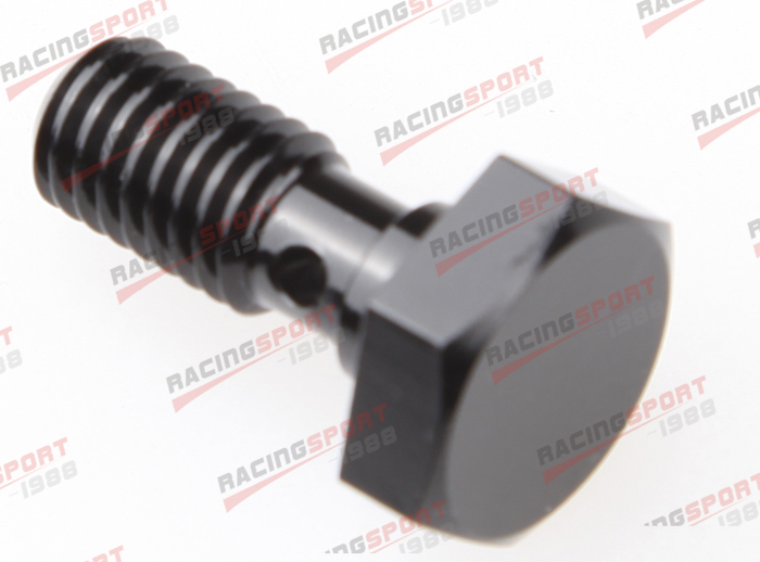 Banjo Bolt M12 x 1.25 Black Aluminium Brake Fitting Adaptor