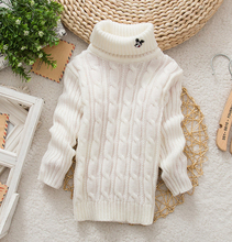 Unisex Winter Autumn solid color Baby Boy Girl Sweater infant Turtleneck Pullover Outerwear