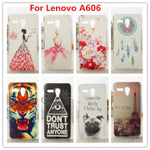 Luxury Crystal Diamond 3D case For Lenovo A606 /Bling Shine Hard Protector Plastic Case Cover For Lenovo A606 Cell Phone Case