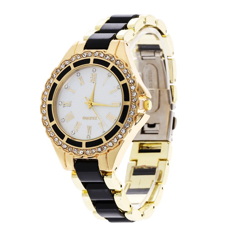 2016 New Casual Watch Geneva Quartz Watches Women Analog Rhinestone Crystal WristWatch Relogio Reloj