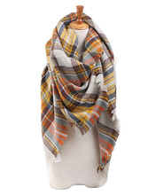 Hot Fashion Women Plaid Scarf Multifunctional Tartan Awesome Gorgeous Oversized Shawl Pashmina High Quality Tippet