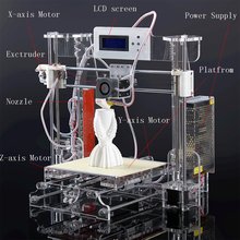 2016 Upgraded Quality High Precision M 505 DIY 3d Printer kit with 1 Roll Filament 16GB