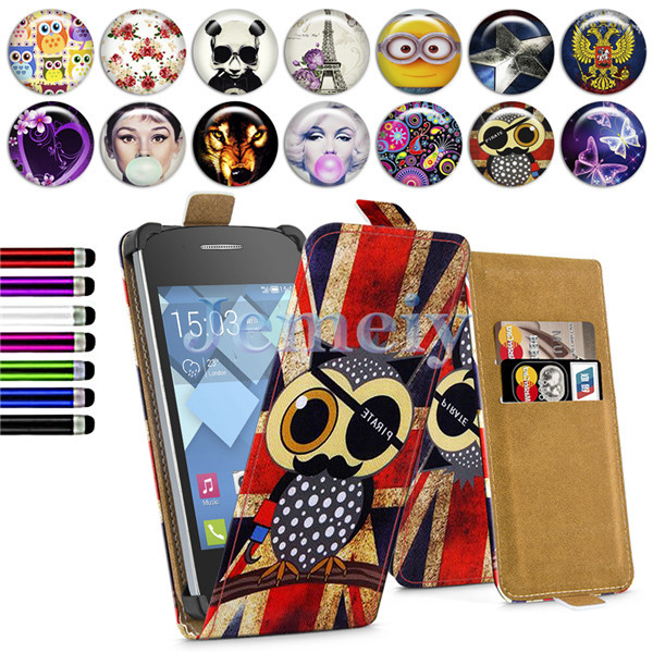 Minions Flower Girl Printed Universal Phone Cases For Alcatel One Touch POP C2 4032D 4 inch