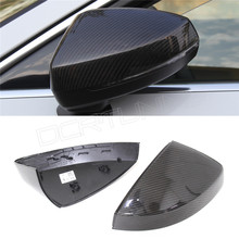 For Audi A3 2014 2015 Replacement carbon fiber rear view side mirror caps