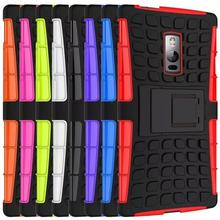 Hybrid Kickstand Rugged Rubber Armor Hard PC+TPU Stand Cover Coque For OnePlus 2 Case Fundas One Plus Two OnePlus Two Phone Case