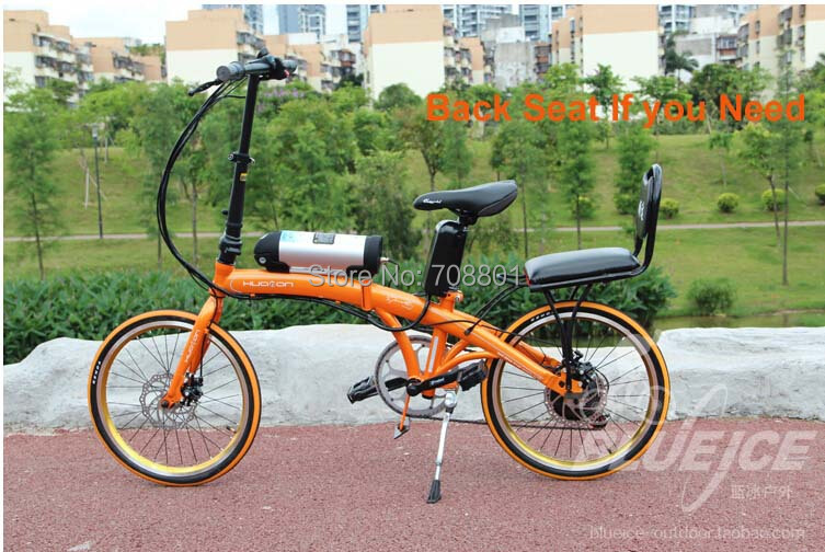 Mini 20 inch 36V 10A lithium battery carbon steel frame Disc brakes fold electric bicycle