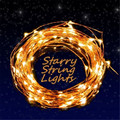 1 10M 100LED Copper Wire Solar Power String Light Outdoor Waterproof Brilliant LED for Eaves Wall