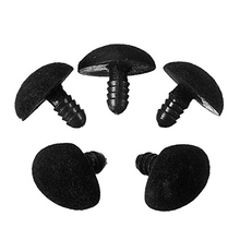 100pcs 10*11mm(with washers)Plastic Triangle Velvet Noses Buttons Eyes DIY For Bear Toy DIY Safety nose dolls toys accessories