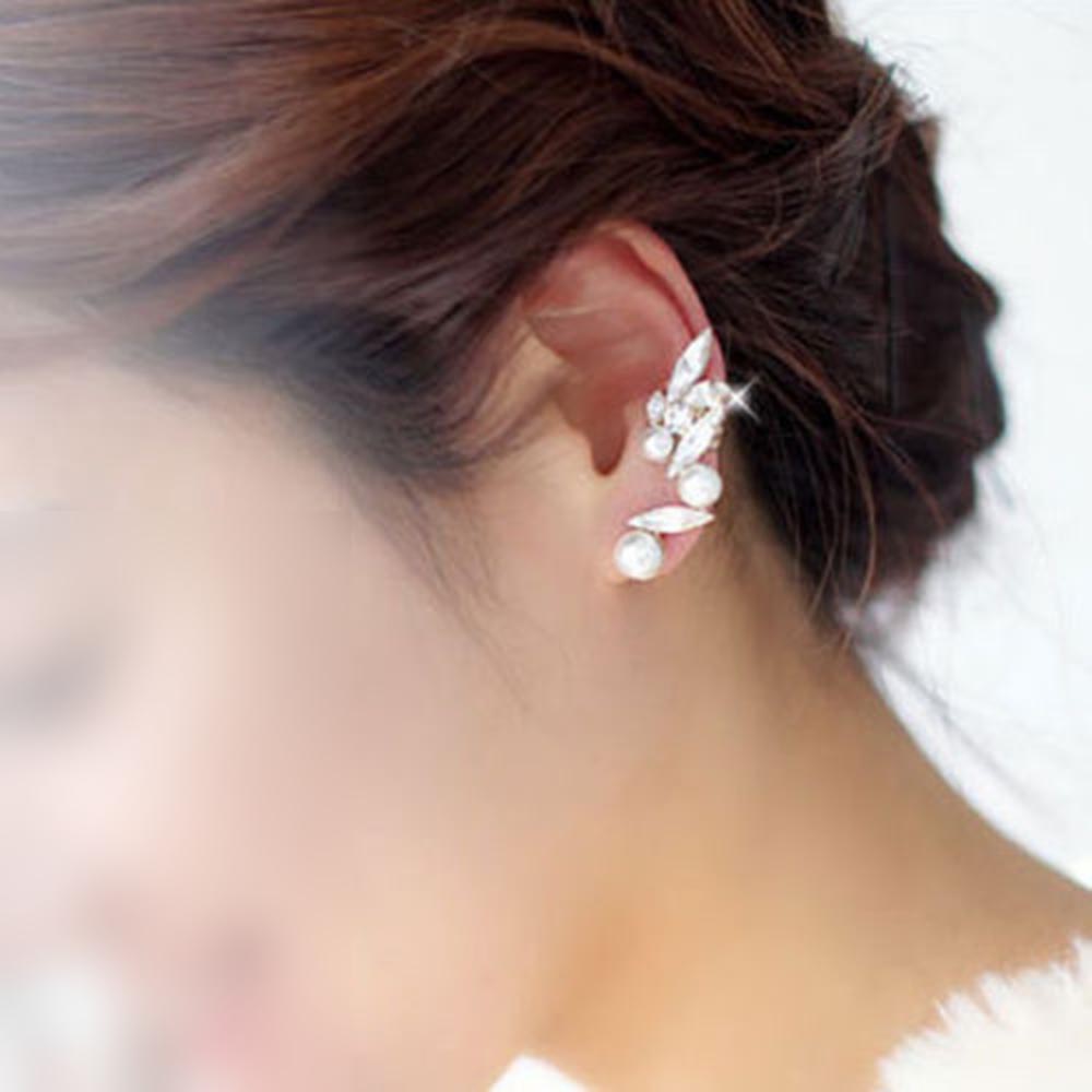 2018 Whole Chic Punk Stylish Crystal Gold Edge Ear Cuff Lobe Aeproduct Getsubject