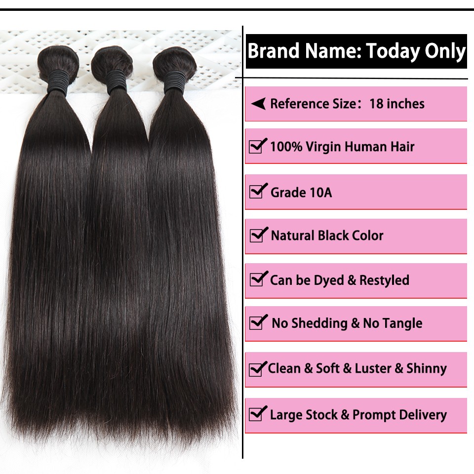 Brazilian virgin hair straight 14