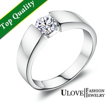 60 off Silver Wedding Rings for Women Men 925 Sterling Silver Crystal Simulated Diamond Ring Jewelry
