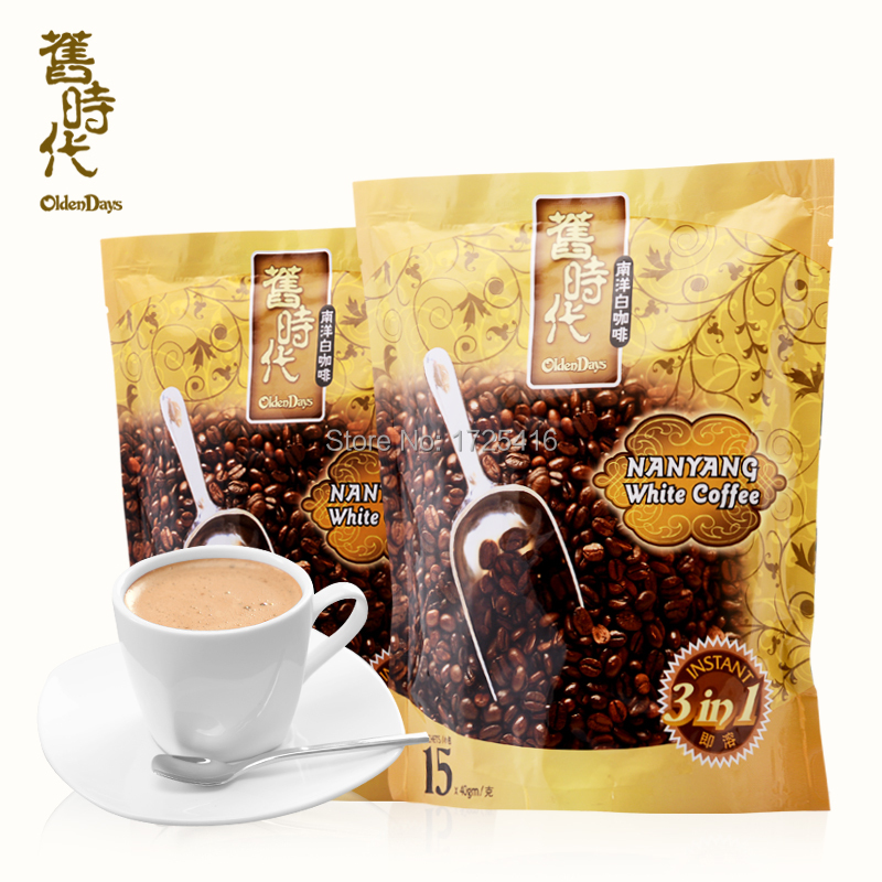 Imported from Malaysia OldenDays old 3 in 1 instant white coffee 1200 g free shipping 