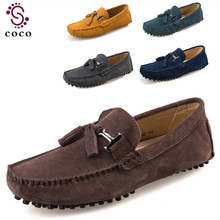 New colors Genuine Leather men flat shoes Brand Moccasins men loafers driving Peas Shoes Fashion Casual