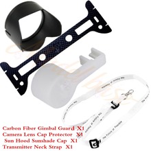 Dji Phantom 3 profesionales avanzaron CF cardán guardia / lente de la cámara cubierta de la tapa / lente de la cámara del sol campana / DJI transmisor correa para el cuello