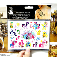 My Little Pony Friends Temporary Body Art Flash Tattoo Sticker 10*17cm Waterproof Henna Fake Tao Car Styling Wall Tattoo Sticker