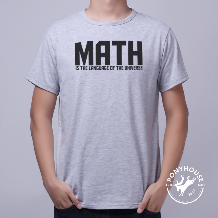 Гаджет  2015G DQD QPA LANGUAGE OF THE UNIVERSE math MATH T-shirt short sleeve male None Изготовление под заказ