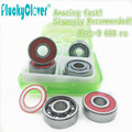 Amazing fast 8pc ABEC9 Skateboard wheel Bearing red s 608rs Mini Ball Bearing Red Seal for