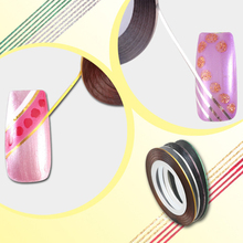 10 Pcs Mixed Colors Rolls Striping Tape Line DIY Nail Art Tips Decoration Sticker Nail Care