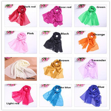 HR53 women scarf fashion pashmina new design long shawl cape silk chiffon tippet muffler echarpes Scarves